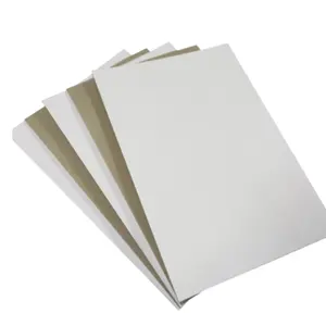 批发双面纸板，从200GSM到400GSM白色涂层双面灰色纸板，带灰色背面