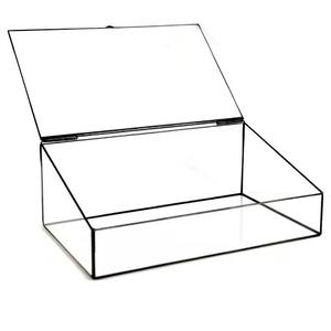 Meilleures ventes Nouveauté Armoire de rangement en verre transparent avec cadre noir Design unique Vitrine d'exposition artisanale - Product Image 3