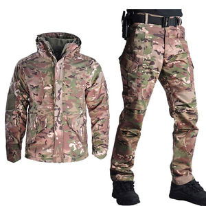 Ensemble de veste et de pantalon de chasse camouflage respirant et imperméable en softshell pour homme et femme, fabriqué au Pakistan - Product Image 2