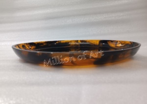 ของใช้จำเป็นสำหรับห้องครัวประเภทหนึ่งสำหรับตกแต่งบ้านร้านอาหารโรงแรมถาดเสิร์ฟของตกแต่ง2025ทำจากเรซินแฮนด์เมดพร้อมสีเต่า - Product Image 5