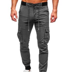 Pantalones Cargo Casuales para Hombre, Transpirables, de Secado Rápido, con Cordón, de Algodón, con Logotipo Personalizado, Cintura Alta, 6 Bolsillos, Precio Económico al por Mayor - Product Image 1