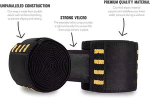 Correas de soporte elásticas de compresión de entrenamiento de diseño rodilleras deportivas accesorios de gimnasio de entrenamiento cruzado - Product Image 6