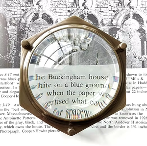 Lupa de Escritorio con Cúpula de Latón Antiguo Estilo Náutico Hampton House, Lupa de Latón Macizo para Decoración del Hogar - Product Image 5