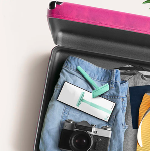 Rasoir de sécurité classique à double bord en acier inoxydable avec poignée texturée Utilisation humide de qualité personnelle pour le visage et le corps par ANAAIF - Product Image 6