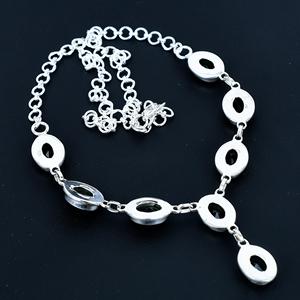 Collar de Plata de Ley 925 de lujo, turmalina verde Natural, piedra preciosa de corte ovalado facetado sólido, cadena de joyería de boda de moda - Product Image 4