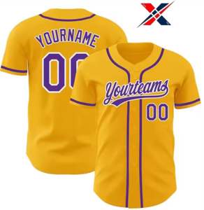 Jersey de béisbol unisex para adultos, material de tela de sublimación de poliéster 100% de alta calidad, transpirable para ropa de equipo oficial de béisbol - Product Image 6