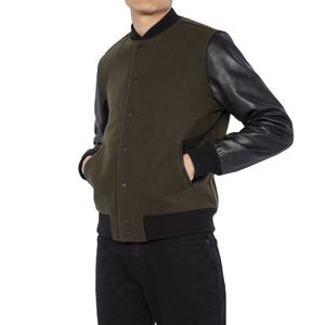 Veste universitaire en laine pour adultes jeunes coupe confortable hommes qualité professionnelle col montant veste varisty vestes d'hiver 2026 - Product Image 3