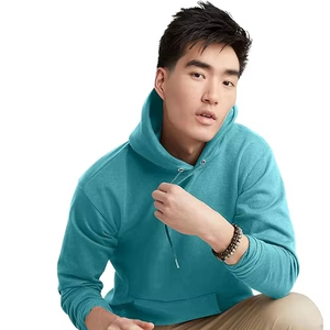 Sweat-shirts décontractés pour hommes en hiver, couleur unie, coupe régulière, 100% coton polaire, séchage rapide, respirant, haute qualité - Product Image 1