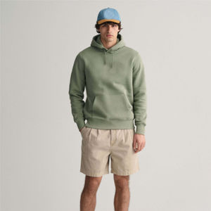 Sweat à capuche oversize pour homme en coton biologique, style uni d'hiver avec impression sérigraphique, molleton uni teint, 100% coton - Product Image 1