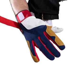 Guantes de béisbol y softbol con logotipo personalizado de alta calidad para adultos de cuero genuino para exteriores en el gimnasio a la venta - Product Image 2