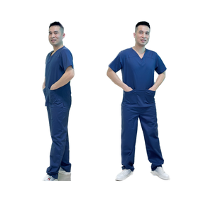 Cómodo uniforme médico de algodón y LICRA, conjunto personalizable de enfermera para unisex, 500 piezas MOQ, hecho en Vietnam - Product Image 3