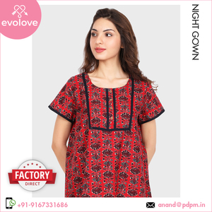 Vêtements de nuit 100% coton confortables et durables du fabricant pour femmes Robe de nuit verte grande taille XL pour un usage domestique au printemps - Product Image 3