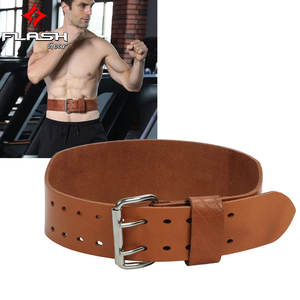 Ceinture d'haltérophilie en cuir de vachette de qualité supérieure Support dorsal robuste Powerlifting Deadlifts Bodybuilding Protection lombaire réglable - Product Image 4