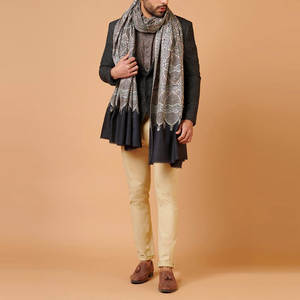 ผ้าคลุมไหล่ผ้าวูลเนื้อนุ่มของผู้ชายจากอัฟกานิสถานสำหรับฤดูหนาว - Product Image 2