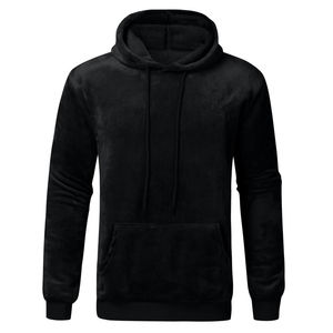 Meilleures ventes Tendance Pull-over épais en velours Sweats à capuche en velours pour hommes épais personnalisés et confortables - Product Image 3