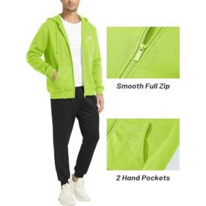 Sweat-shirts à capuche unisexes surdimensionnés avec logo personnalisé brodé, en molleton 100% coton léger pour l'hiver, pour hommes - Product Image 3