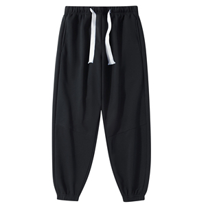 Pantalon coupe-vent de sport décontracté pour homme Pantalon de survêtement haut et large en toile de nylon et polyester pour piste de jogging pour sérigraphie - Product Image 2