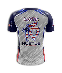 Camiseta de béisbol de poliéster de secado rápido personalizada para jóvenes, ropa deportiva de flujo de aire de talla grande ventilado, camiseta de sublimación transpirable - Product Image 6