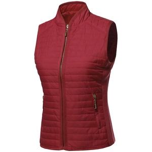 Chaleco Acolchado de Lona de Algodón Transpirable para Invierno, con Logotipo Personalizado, Estilo Urbano, Prenda Exterior sin Mangas para Mujer - Product Image 5