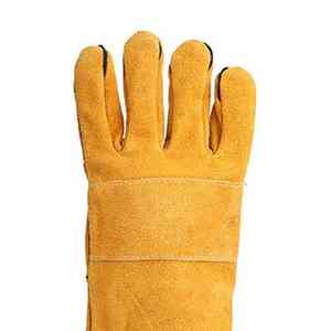 Guantes de soldadura de cuero con servicio OEM, precio asequible, personalizado, logotipo de su marca, nuevo diseño personalizado, los mejores guantes de soldadura de cuero - Product Image 2