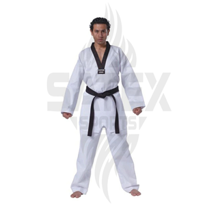 Tenues d'arts martiaux de Taekwondo personnalisées avec logo respirant, 100% coton, haute qualité, unisexe, pour adultes, entraînement - Product Image 1