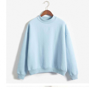 เสื้อฮู้ดผู้หญิงสีพื้นสำหรับฤดูหนาว สวมใส่สบาย น้ำหนักเบา ผลิตจากโพลีเอสเตอร์/คอตตอน ระบายอากาศได้ดี แห้งเร็ว - Product Image 3