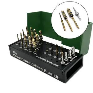 Kit de cirugía de implante Dental Universal de alta calidad, fuente de alimentación Manual, brocas de oseodensificación, juego Dental verde - Product Image 5