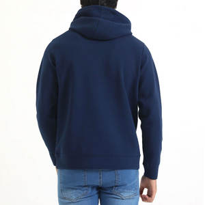 Sudadera con capucha de lana de algodón 100% para hombre, superventas, ropa de invierno larga sólida de talla grande, color personalizado holgado teñido liso - Product Image 2