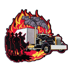 Badges de broderie personnalisés écologiques de haute performance Patchs adhésifs thermofusibles de dessin animé de broderie de camion aux meilleurs prix - Product Image 1