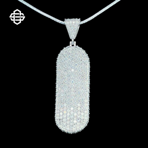 Hiphop Iced Out Moissanite Skateboard colgante collar para hombres Bling CZ Custom Streetwear rapero joyería cadena de moda urbana - Product Image 2