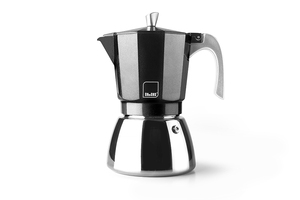 Caffettiera in alluminio "Elba Black", 3 tazze (Ibili 629203) - Product Image 1