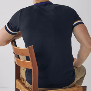 Camiseta Polo de hombre de alta calidad de estilo Popular de algodón 100% con logotipo Ajuste Regular Ropa de verano cómoda y transpirable - Product Image 3