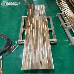 Plans de travail en acacia, panneaux de comptoirs de cuisine, finition teck doré, huile cirée naturelle, dessus de meuble-lavabo, table - Product Image 3
