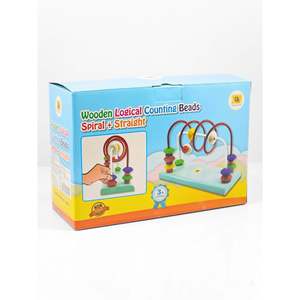 Laberinto de cuentas en espiral y recto para contar cuentas, para diversión educativa - Product Image 3
