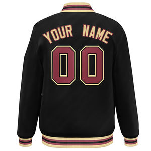 Veste universitaire à broderies personnalisées pour hommes, style bomber de lycée, baseball, hiver, 100% laine - Product Image 4