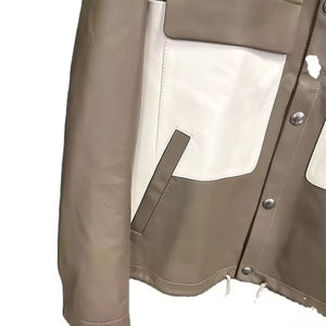 Nouvelle Veste d'Hiver 2026 pour Homme en Cuir de Mouton Véritable, Style Motard, Douce, Lisse, Réversible et Matelassée, Tendance et Très Vendue - Product Image 4