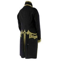 Veste d'hiver pour homme, imperméable, réversible, à double boutonnage, avec logo personnalisé, col arrière, 100% laine, style hussard français Napoléon