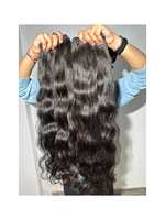 Cheveux Ondulés Indiens 100% Bruts, Doux et Soyeux, Qualité Véritable d'une Marque Renommée à Prix de Gros