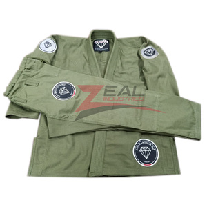 Personnalisé jiu jitsu gi kimono 100% coton 450 gsm perle armure veste 10oz ripstop sergé coton pantalon personnalisé bjj gi fabriqué au Pakistan - Product Image 1