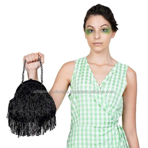 Haute qualité traditionnel Potli sac à main broderie travail luxe artisanat pochette pour femmes filles pour les fêtes de mariage en gros - Product Image 2