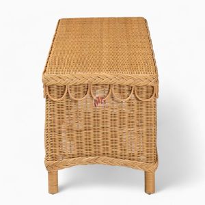 Banco de mimbre natural para decoración del hogar con diseño minimalista hecho en Vietnam al por mayor - Product Image 3