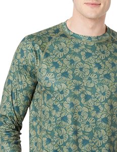 Sublimación impresa cuello redondo hombres Rash Guard camisa de manga larga compresión gimnasio Fitness personalizado MMA BJJ Rashguard - Product Image 5