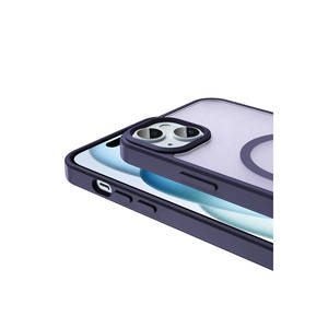 Coque de téléphone portable mate de couleur vert foncé TQR Sio Edition Premium compatible avec MagSafe pour iPhone 13, anti-traces de doigts, en PC - Product Image 3