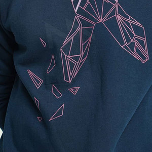 Sudadera lisa de poliéster y algodón de estilo único con sudadera de manga larga con cuello redondo para hombre - Product Image 5