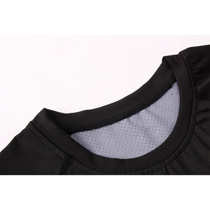 Full Sleeve <b>Black</b> Elastic Tight Workout <b>Shirt</b> Men Workout Clothing Sports Wholesale <b>Compression</b> <b>Shirts</b> - Product Image 4