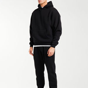 Pull survêtements deux pièces poids lourd survêtement hommes à capuche pantalon de survêtement ensemble hiver adulte Logo pour hommes - Product Image 1