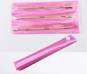 Empujador de cutículas de acero inoxidable, herramienta de manicura para el cuidado de las uñas y uso en salones. Empujador de cutículas profesional para manicura. - Product Image 5