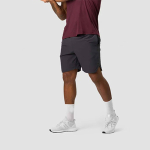 <b>Men</b> Solid Eco-Friendly Maroon Sleeveless Gym <b>Tank</b> <b>Top</b> and <b>Black</b> Training Shorts Two Piece Workout Set Activewear - Product Image 2