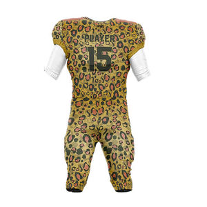 Hauts de football américain respirants de qualité supérieure 100% Polyester vêtements de football américain entraînement des jeunes maillot de football américain - Product Image 6