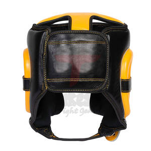 Protège-tête en cuir personnalisé de haute qualité, logo couleur personnalisé, confortable, portable, TAKESHI FIGHT GEAR TFG-309, protection - Product Image 3